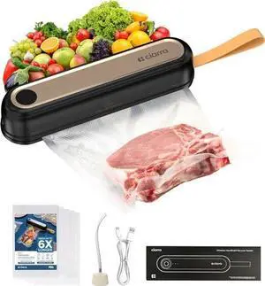 Handheld Vacuum Sealer  Portable Food Preservation Machine with 3 Modes, Compac