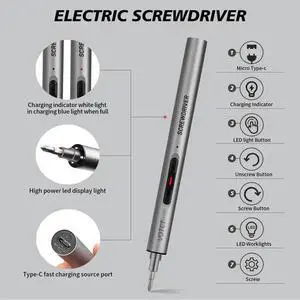 Mini Electric Screwdriver 60 in 1 Electric Precision Screwdriver Set with 55 Bit