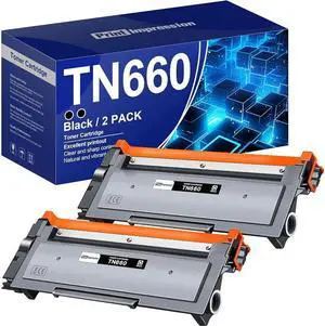 V4ink TN660 High Yield Toner Replacement Compatible for TN660 TN-660 TN630 Work for Brother HL-L2380DW HL-L2320D HL-L2340DW DCP-L2540DW MFC-L2700DW MFC-L2720DW Printer (Black, 2 Pack)2,600 Pages per