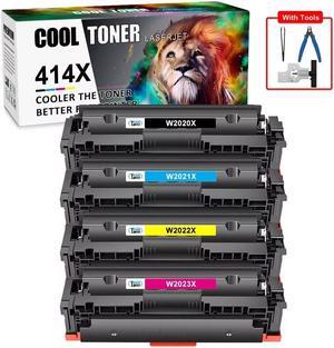 4PK 414A Toner Cartridge W2020A -3A No Chip For 414A Toner Laserjet Pro MFP M454dw M479fdw M479fdn