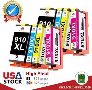 8PK 910XL Ink Cartridges for OfficeJet 8010 8012 8020 8022 8024 8025 Pro 8028