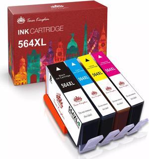 4PK 564XL 564 Ink Black Color Set For Deskjet 3522 3526 e-All-in-One Print