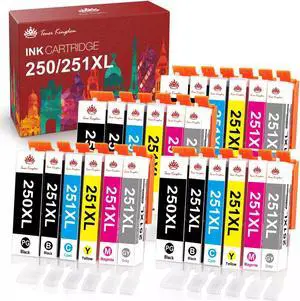 24x Ink Cartridges For PGI-250XL CLI-251XL MG5620 MG5520 MG6620