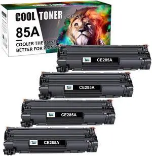 4 Black CE285A Toner Cartridge For 85A LaserJet P1102 P1102W MFP M1212NF