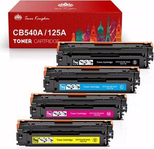 4PK Toner CB540A CB541A CB542A CB543A 125A Set Fits Laserjet CP1215 CP1518 ni