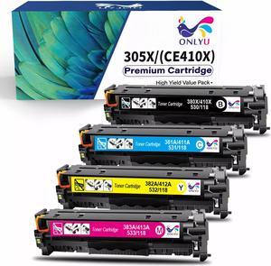 4PK CE410A Toner For 305A LaserJet Pro 400 Color M451dn M451nw MFP M475dw
