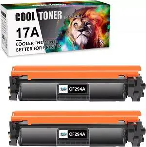 2 Pack CF217A Black Toner Cartridge compatible with LaserJet Pro M102w M102a