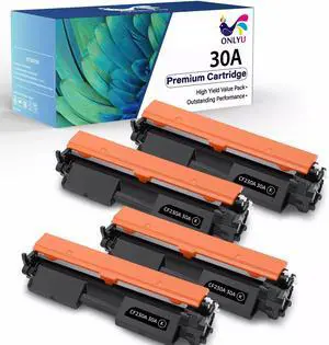 4PK CF230A 30A Toner Cartridge replacement for LaserJet M203d M203dn M203dw