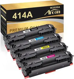 4x 414A W2020A Toner No Chip For Color Laserjet Pro MFP M479 M479fdw M454