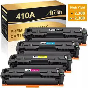 4 Toner Cartridge Compatible with CF410A -3A Pro MFP M452dw M452dn M477fnw