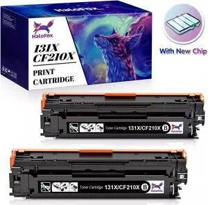 2PCS Black CF210A Toner Cartridges for Color Laserjet Pro 200 M251NW M276NW