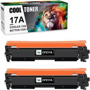 2Pc CF217A Black 17A Toner compatible with LaserJet Pro M102w M102a M130fw