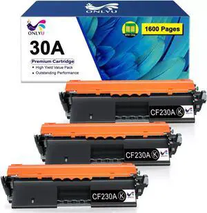 3x CF230A 30A Toner Cartridge Compatible For LaserJet M203dw Pro MFP M227fdn