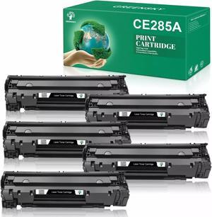 5-Pack CE285A 85A Black Toner Cartridge For LaserJet P1102 P1102W M1212NF