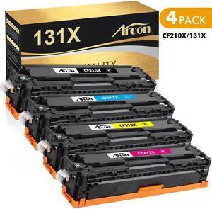 4x CF210A 131A BCMY Laser Toner Cartridges For Laserjet Pro 200 M251nw M276nw