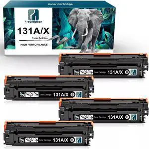 4 PCS CF210X 131X Black Toner Cartridge for Laserjet Pro200 M251n mfp M276 nw