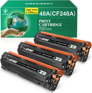 3PK CF248A 48A Toner Cartridges Compatible for LaserJet Pro M15a M16w W/Chip