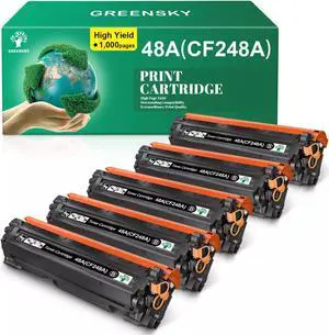 5x CF248A 48A Toner Replacement for LaserJet Pro M15w M16a MFP M28w M28a M29w
