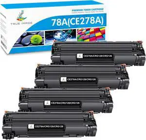 4 PK CE278A 78A Black Toner Cartridge for LaserJet P1606dn P1560 1566 Printer