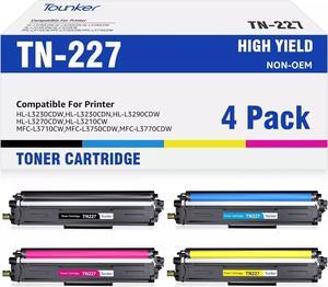 4x Compatible for Brother TN227 Toner TN223 MFC-L3770CDW L3710CW HL-L3270CDW New