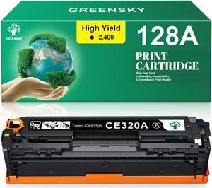 1 Black CE320A Laser Toner Cartridge For 128A Laserjet Pro CP1525nw CM1415fnw