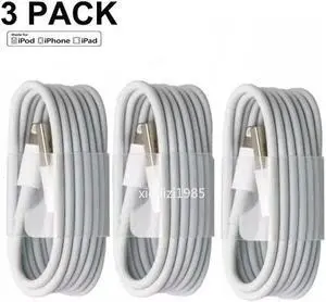 3-PACK USB Data Fast Charger Cable Cord For Apple iPhone 6 7 8 Xs 11 12 13 MAX