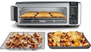 Ninja SP101 Digital Air Fry Countertop Oven with 8-in-1 Functionality, Flip Up & Away Capability for Storage Space
