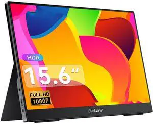Blackview Portable Monitor 15.6 inch FHD Gaming Monitor for Laptop PC Phone Mac Xbox