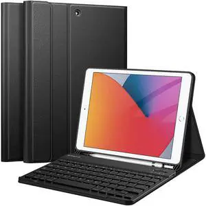 Fintie Keyboard Case for iPad 9th/8th/7th Generation (2021/2020/2019) 10.2 Inch, Detachable Keyboard and Soft TPU Stand Cover with Built-in Pencil Holder