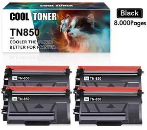 4PK TN850 Toner Cartridge For Brother TN-850 MFC-L5900DW MFC-L5800DW MFC-L5850DW