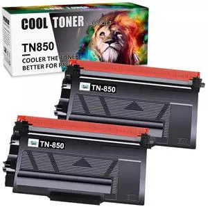 Cool Toner TN850 TN-850 Black Toner Cartridge Compatible for Brother HL-L5000D DCP-L5500DN MFC-L6750DW MFC-L5850DW L5900DW HL-L6200DW Printer 2 Pack