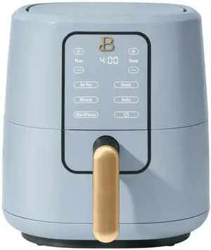 Beautiful 3 Qt Air Fryer with TurboCrisp Technology, White Icing by Drew Barrymore Blue