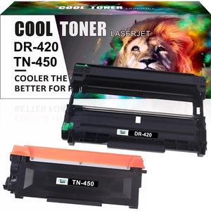 Cool Toner TN450 TN-450 Toner Cartridge DR420 Drum Unit Set Compatible for Brother HL-2270DW HL-2280DW HL-2230 HL-2240 MFC-7860DW MFC-7360N DCP-7065DN Intellifax 2840 2940 Printer