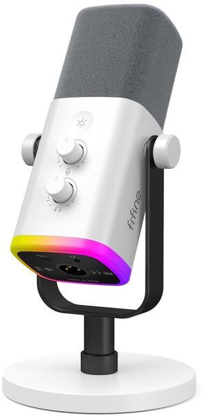 FIFINE Gaming/Podcast Microphone with USB/XLR for PC Computer PS4 PS5,Gain Control,Mute,Monitor-AM8W