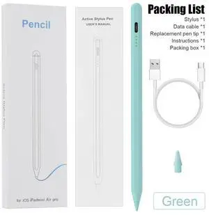 Nshi Stylus Pen for Apple iPad Pencil 10/9/8/7/6th Mini 5/6th Air 5/4th Pro 11/12.9'' green