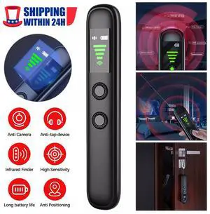 Nshi Anti-spy Hidden Camera Detector Finder GPS Tracker Scanner Device for Car Hotel