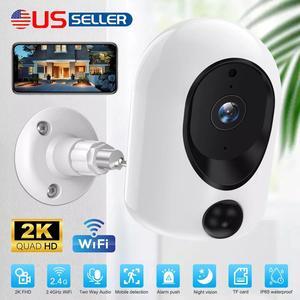 2K Wifi Camera 4MP Wireless PIR Motion Night Vision Camcorder Home Security Cam