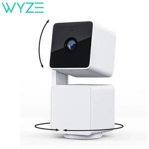WYZE Cam Pan v3 Indoor/Outdoor 1080p Pan/Tilt/Zoom Wi-Fi Smart Home Security Camera with Motion Tracking for Baby & Pet, Color Night Vision, 2-Way Audio, Works with Alexa & Google Assistant, white