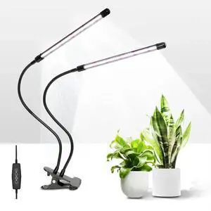 LED Grow Light with Full Spectrum for Indoor Plants 5 Dimmable Levels White