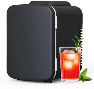4L/6 Can Mini Fridge Portable Cooler & Warmer Refrigerator 100% Freon-Free