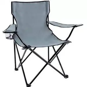 Portable Folding Grey Camping Chair Large