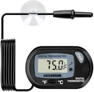 LCD Digital Aquarium Thermometer Reptile Fish Tank Water Terrarium Temperature
