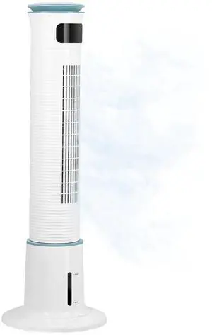 43-Inch Tower Fan with Mist Function and Remote Control for Bedroom Office White