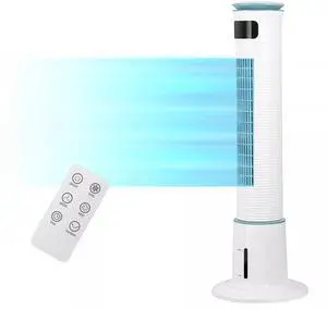 43-Inch Electric Oscillating Tower Fan with Remote Control and Mist Function