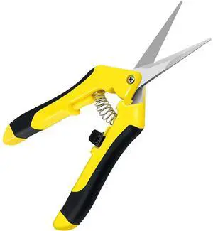 Gardening Hand Pruner with Straight Stainless Steel Blades for Potting
