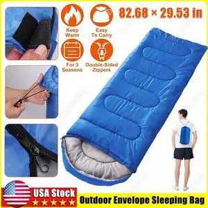 Outdoor Envelope Camping Sleeping Bag Waterproof Ultralight Warm Adult Hiking US
