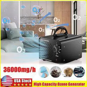 36000mg/h Ozone Generator Machine Air Purifier Ionizer Ozonator Timer for Home