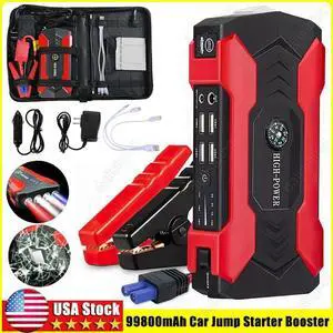 Car Jump Starter 99800mAh Booster Jumper Box Power Bank Battery Charger Portable