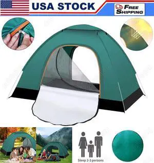 2-3 Person Automatic Camping Tent Hiking Instant Canopy Pop Up Tents Waterproof