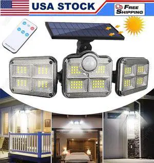 Solar Lights Outdoor Quick Charge Solar Motion Deck Lights Wall Lights Spotlight